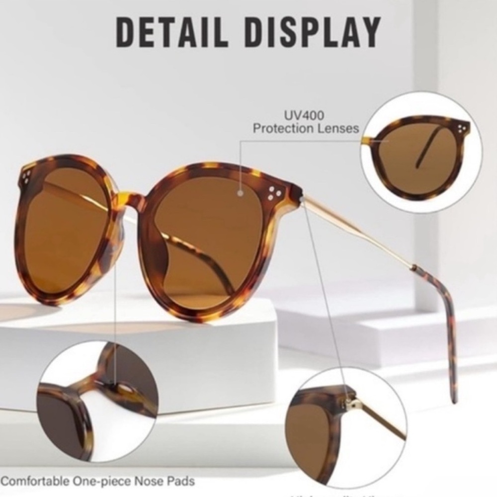 Dollger Classic Cateye Sunglasses for Women Retro Shades UV400 Sunnies Frame